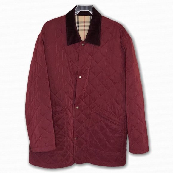 Burberry Diamond Quilted Barn Jacket, L